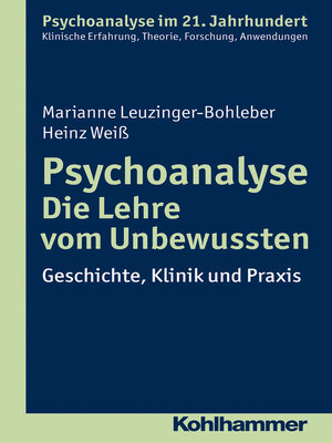 cover image of Psychoanalyse--Die Lehre vom Unbewussten